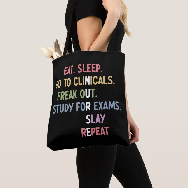 Funny Nursing School student Future Nurse Gifts Tote Bag (Close Up)