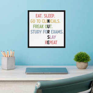 Funny Nursing School student Future Nurse Gifts Wall Decal