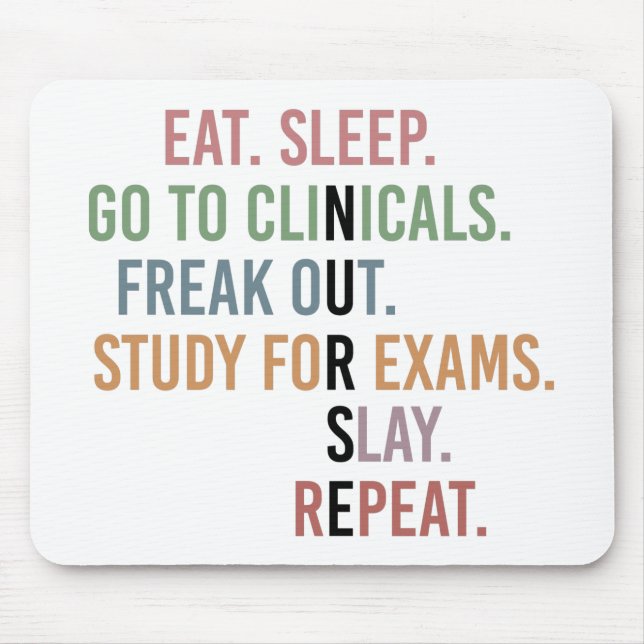 Funny Nursing School student Future Nurse  Mouse Pad (Front)