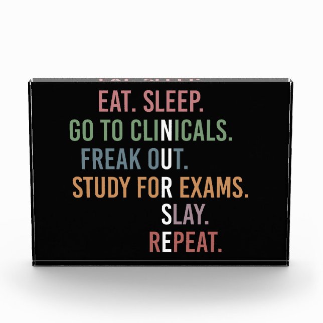 Funny Nursing School student Future Nurse  Photo Block (Front)