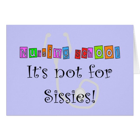 Funny Nursing Student Gifts Cards (Front Horizontal)