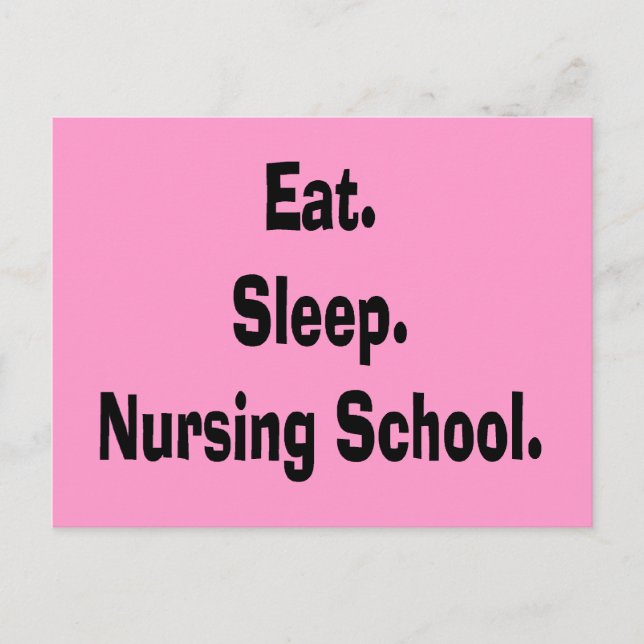 Funny Nursing Student Gifts Postcard (Front)
