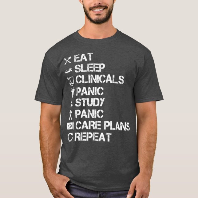 Funny nursing student humor nurse gift idea T-Shirt (Front)