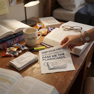 Funny Nursing Student Study Flashcards Napkins