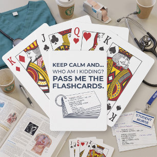 Funny Nursing Student Study Flashcards Poker Cards