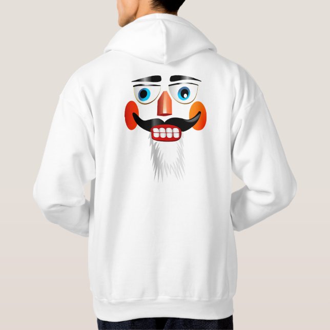 Funny Nutcracker Face Hoodie (Back)