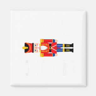 Funny Nutcracker Fritz Did It Clara Christmas Ball Magnet