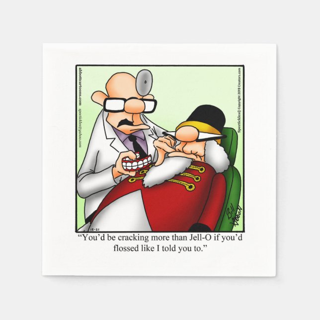 Funny Nutcracker  Humor Party Napkins (Front)