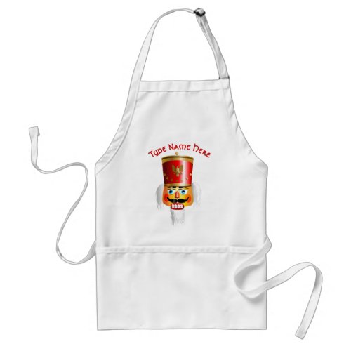 Funny Nutcracker Officer Adult Apron