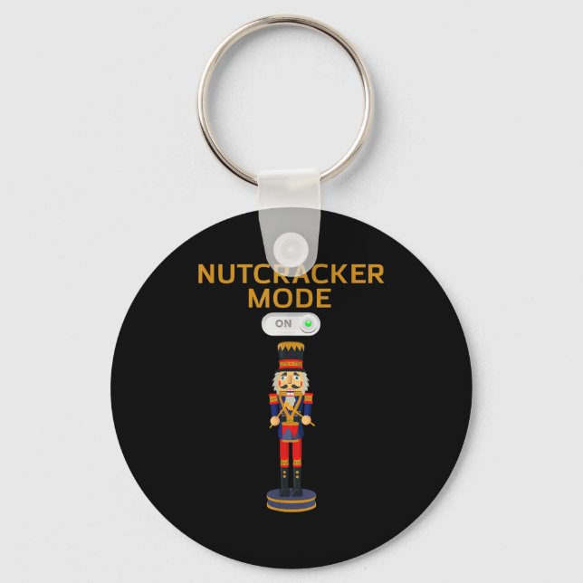 Funny Nutcracker Shirt Christmas Nutcracker Mode O Keychain (Front)