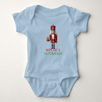 Funny Nutcracker Son Naughty Christmas Humor Baby Bodysuit