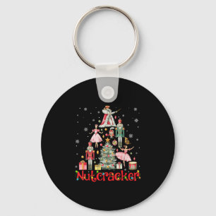 Funny Nutcracker Squad Christmas Tree 2024 Men Wom Keychain