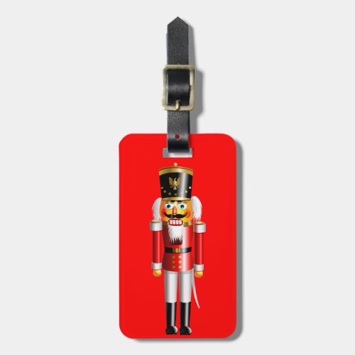 Funny Nutcracker Toy Soldier Luggage Tag