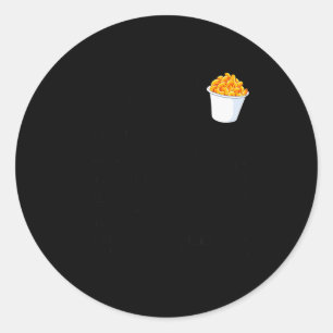 Funny Nutrition Facts Thanksgiving Apparel Macaron Classic Round Sticker