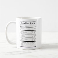 Funny Nutritional Facts of a Great BOSS Gift Coffee Mug