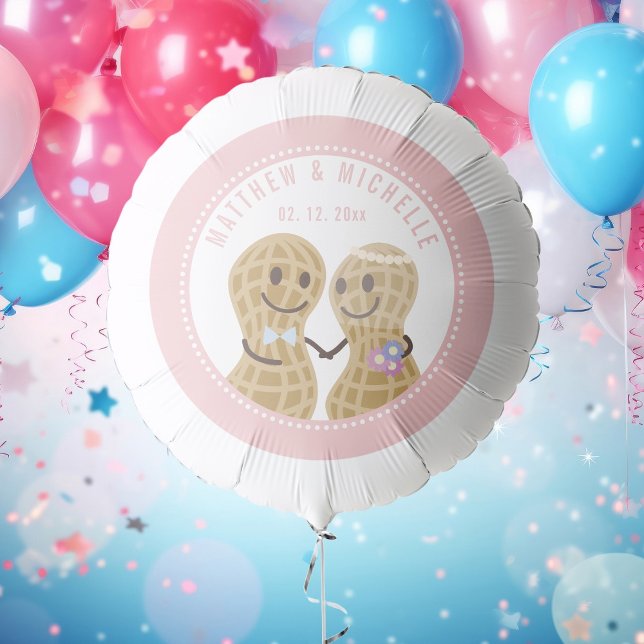 Funny Nuts About Each Other Wedding Bridal Shower Balloon (Creator Uploaded)