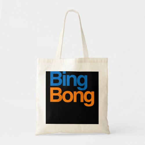 Funny NYC Subway Bing Bong Rally Tote Bag