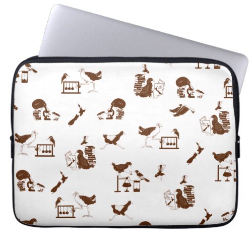 Funny NZ birds science pattern Laptop Sleeve