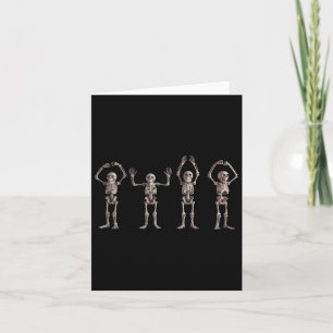 Funny O-h-i-o State Skeleton Lover Ohio Halloween  Card