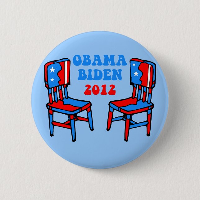 funny Obama Biden Pinback Button (Front)