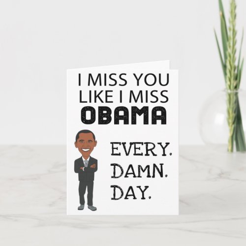 Funny Obama Birthday Card