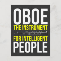 Funny Oboe Player Intelligent Musician Humor