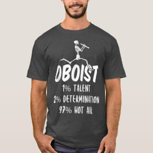 Funny Oboist Music Orchestra Skeleton Oboe Player T-Shirt