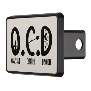 Funny obsessive camping disorder hitch cover