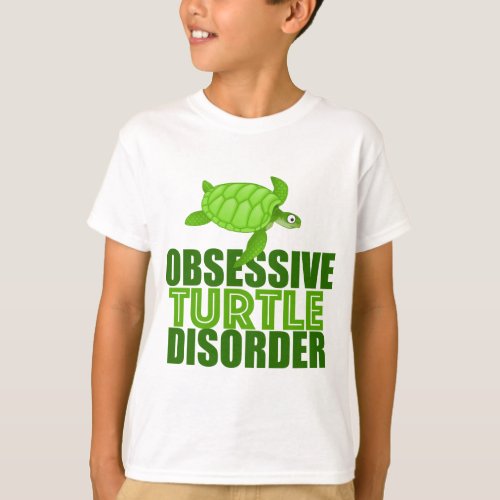 Funny Obsessive Turtle Disorder Kids T_Shirt