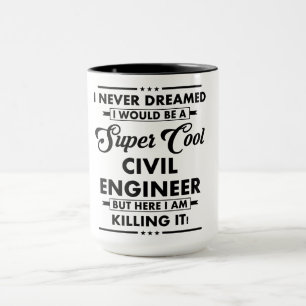 Funny Occupation/Profession Super Cool Engineer Mug