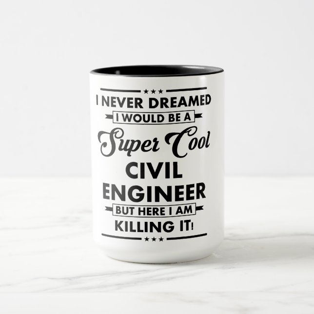 Funny Occupation/Profession Super Cool Engineer Mug (Center)