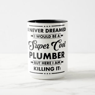 Funny Occupation/Profession Super Cool Plumber Mug
