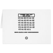 Funny OCD Cards (Back Horizontal)