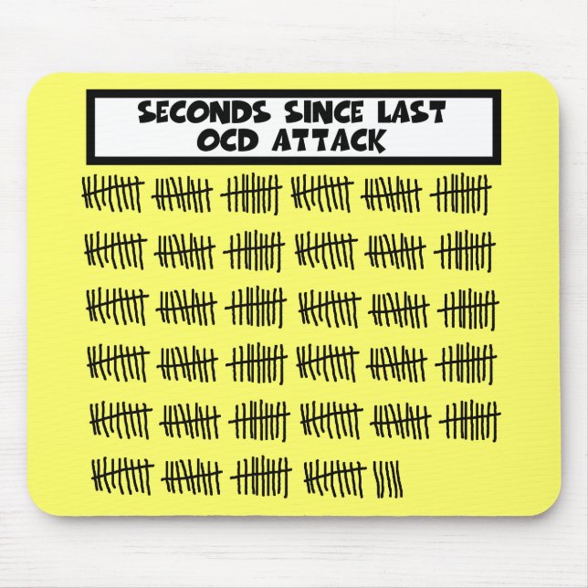 Funny OCD Mouse Pad (Front)