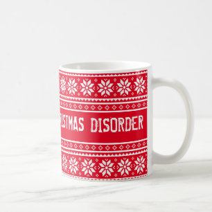 Funny OCD Obsessive Christmas Disorder coffee mug