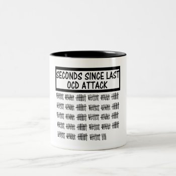 Funny Ocd Two-tone Coffee Mug by Cardsharkkid at Zazzle