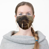 funny ocean animal walrus tusk adult cloth face mask (Worn)