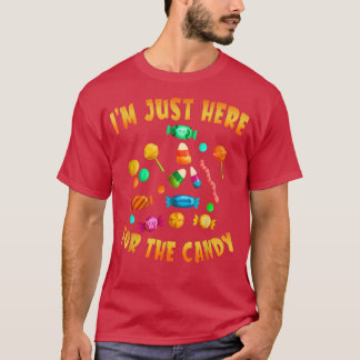Funny October Party I'm Just Here For The Candy Ha T-Shirt