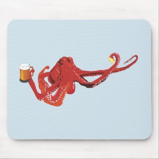 Funny Octopus Beer Lover