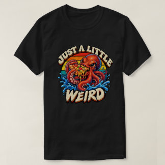 Funny Octopus Eating Pizza T-Shirt