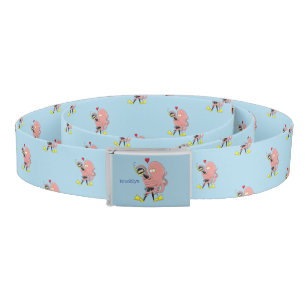 Funny octopus hugs diver cartoon humour belt