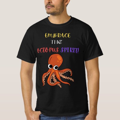 Funny Octopus idea Sea creature lovers  T_Shirt