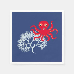 Funny octopus napkins