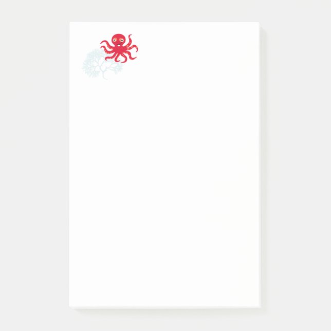 Funny octopus post-it notes (Front)