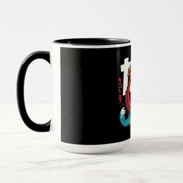 Funny Octopus Sushi Chef Design Mug (Left)