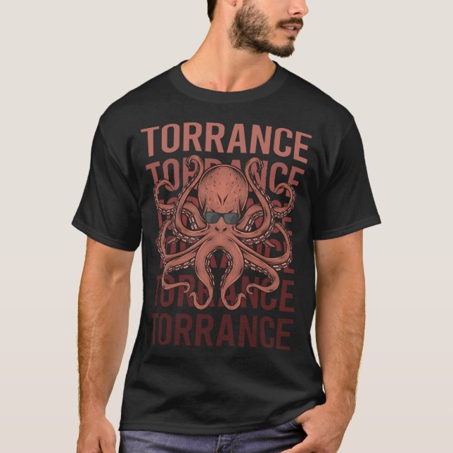 Funny Octopus Torrance T-Shirt (Front)