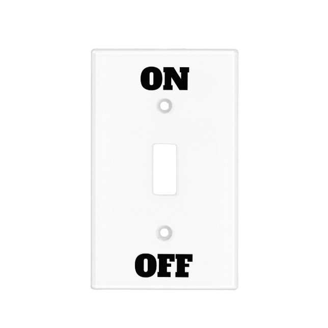 Funny Off On Light Switch Cover (Front)