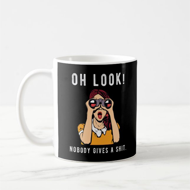 Funny Offensive Adult Humor Saying, Sarcastic Comm Coffee Mug (Left)