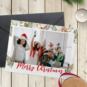 Funny Office Christmas Card – Custom Photo & Text
