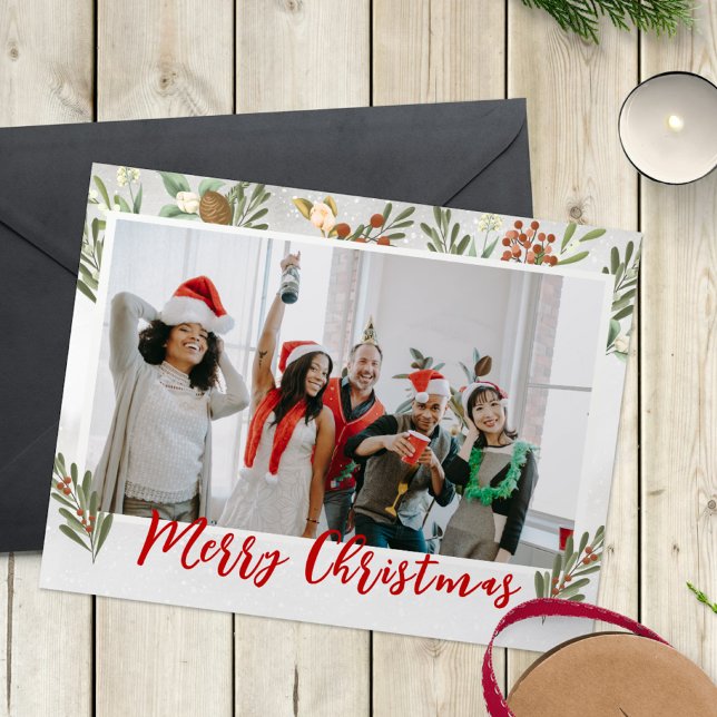 Funny Office Christmas Card – Custom Photo & Text (Creator Uploaded)